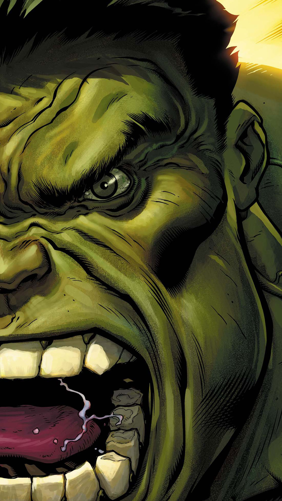 Wajah Hulk Sedang Marah