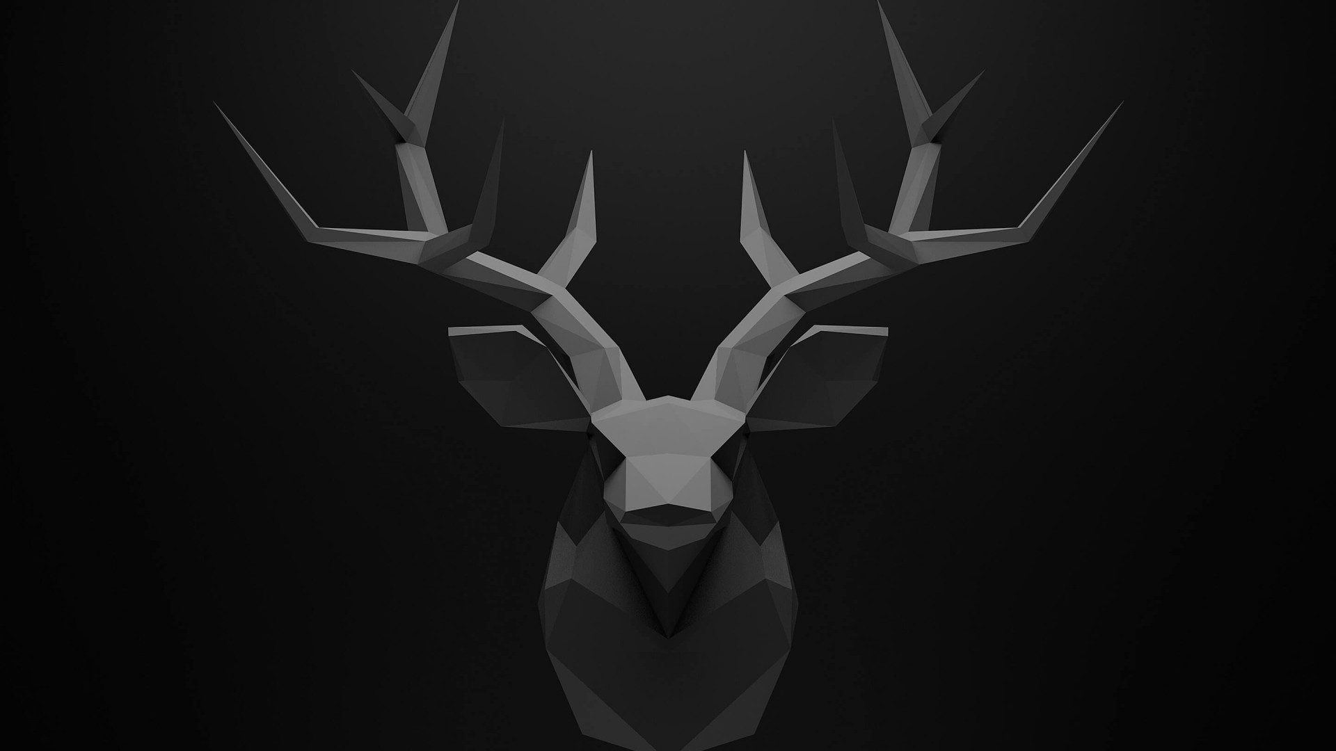 kepala rusa tanduk wallpaper hd 3D