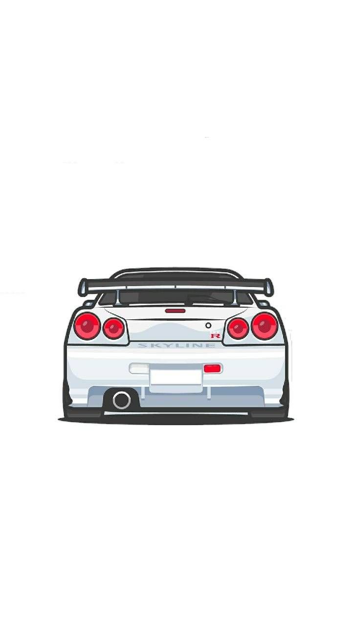 Gambar Mobil Nissan GTR Background Putih
