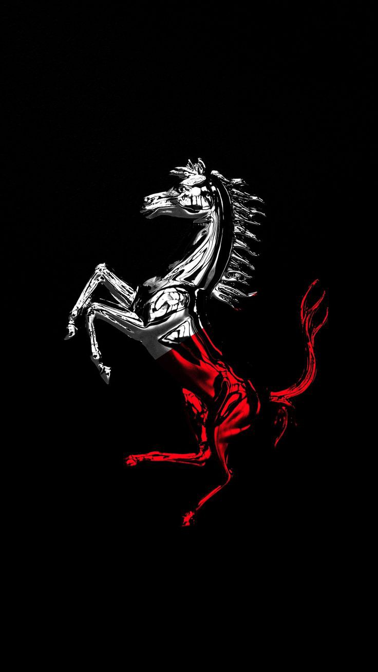 Ferrari Logo Kuda Embos Timbul