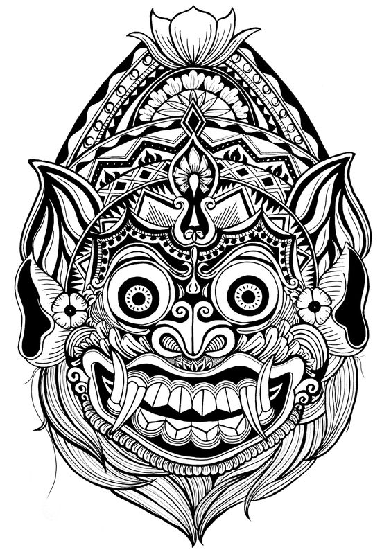 Leak Bali Tato Vector Art